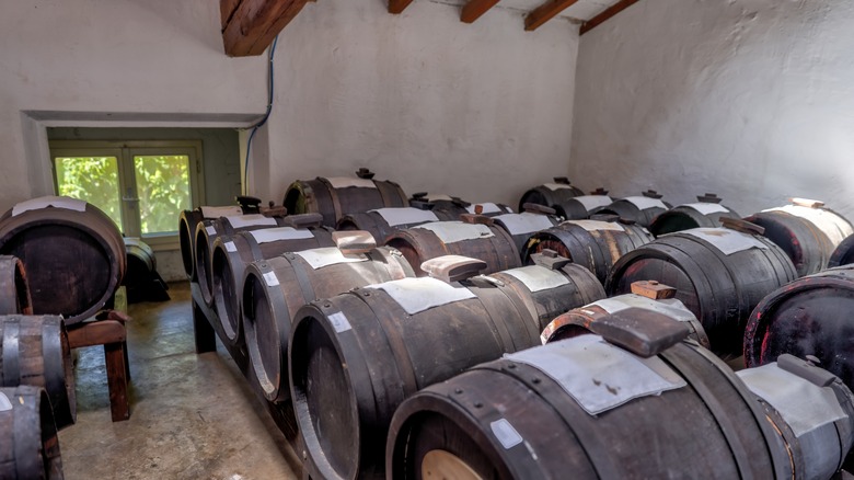 Old barrels in Modena