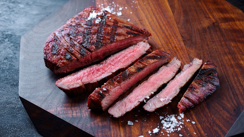 Cooked flank steak