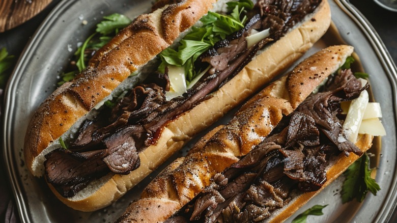 prepared shaved steak sandwich