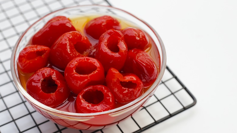 Peppadew peppers in bowl