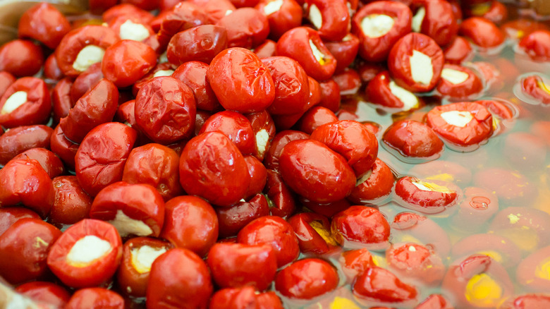 stuffed Peppadew peppers in brine