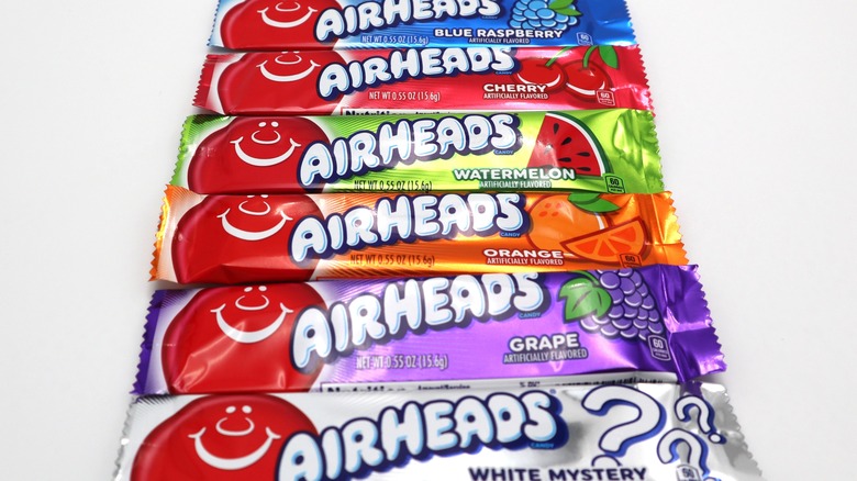 different flavored airheads candies