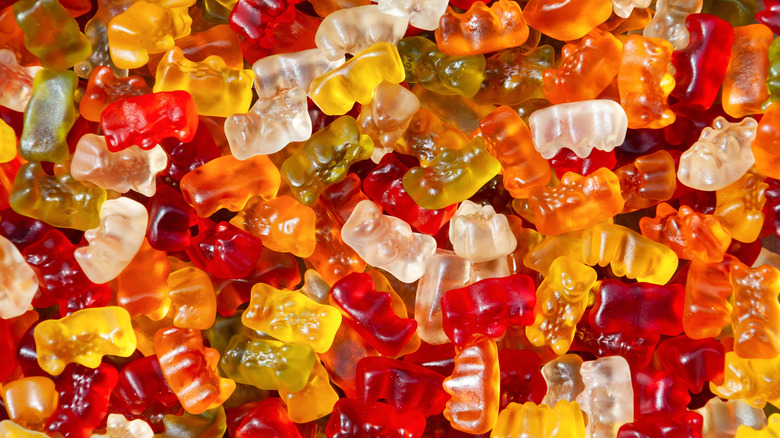 Close up of Gummi Bears