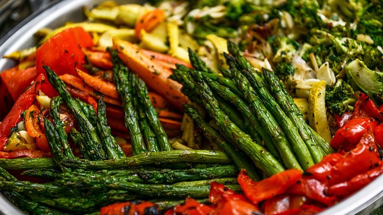 Assorted roasted vegetables