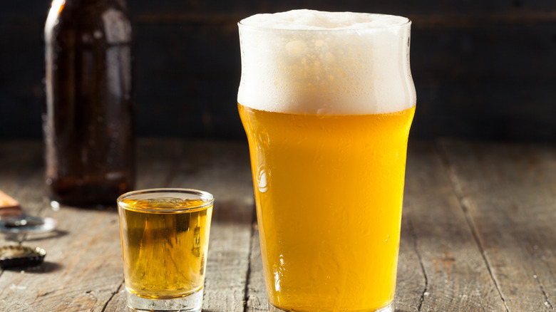 Boilermaker: beer and a shot