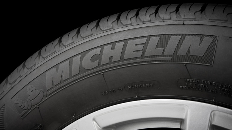 Michelin tire close up