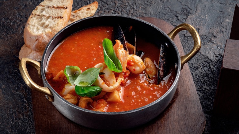 Italia seafood stew with squid