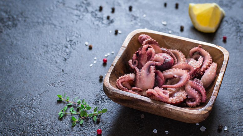 baby octopus in a bowl