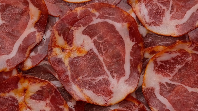 Sliced capicola