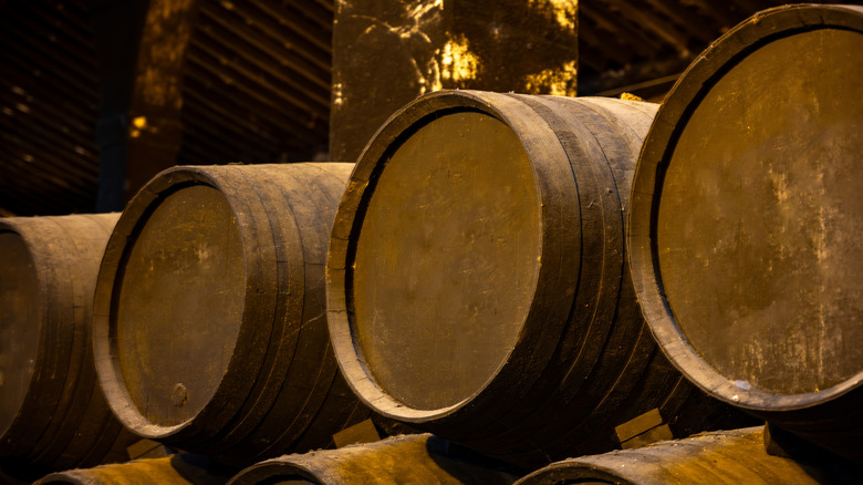 An Andalusian wine cellar where fortified wines are produced.