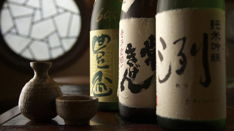 Bottles of sake