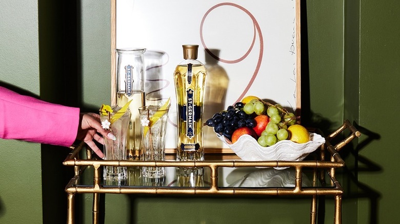 St-Germain on liquor cart