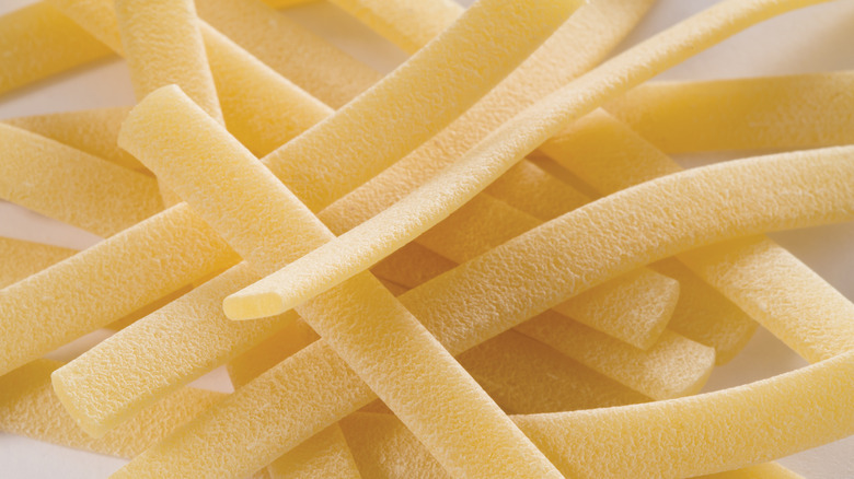 Closeup of pasta texture