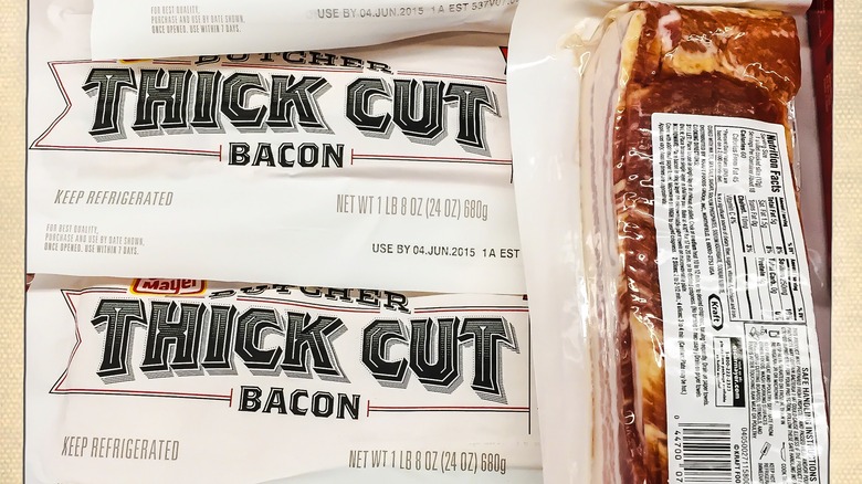 Thick cut bacon packaging