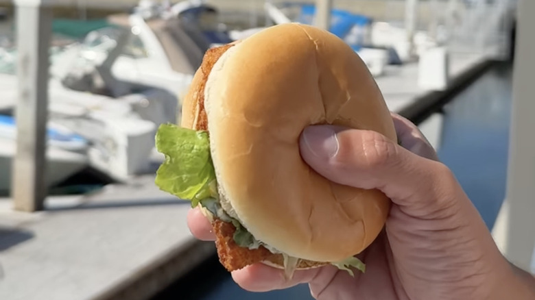 Jack in the Box fish sandwich