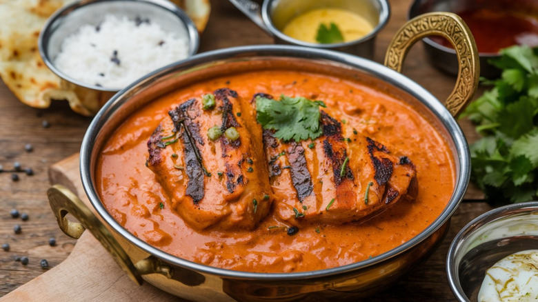 served tikka masala