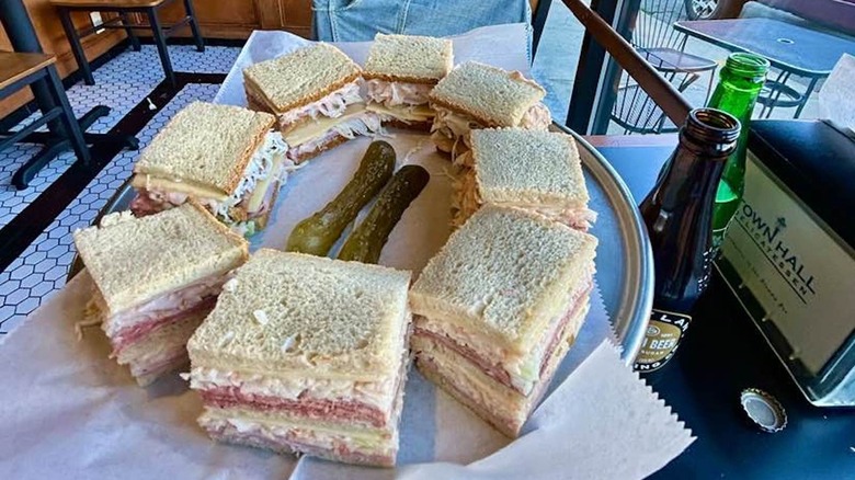 Several New Jersey sloppy Joe sandwiches