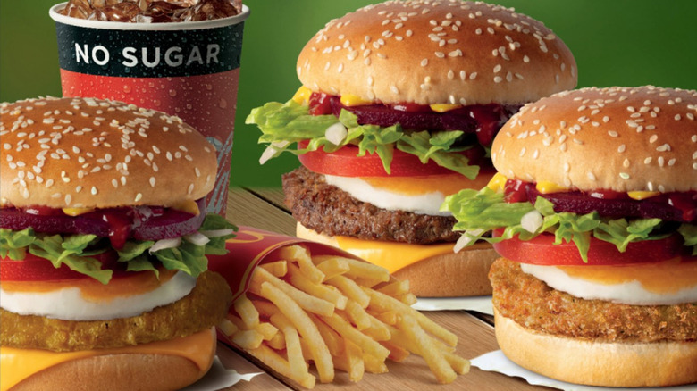 New Zealand kiwiburger options at New Zealand McDonald's