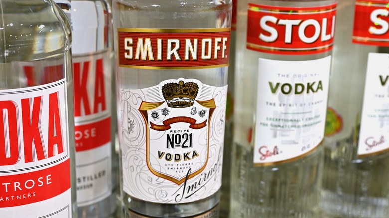 bottles of vodka brands