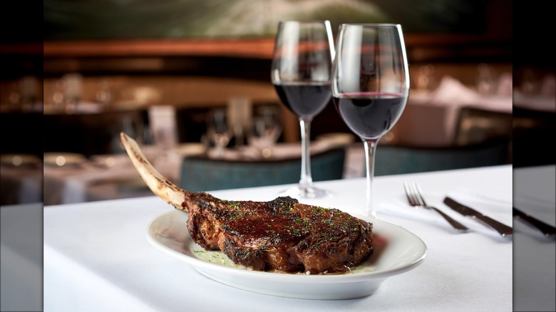 Ruth's Chris Steak House tomahawk steak