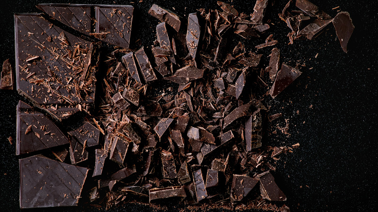 Chopped chocolate