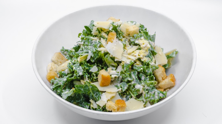 Kale Caesar salad