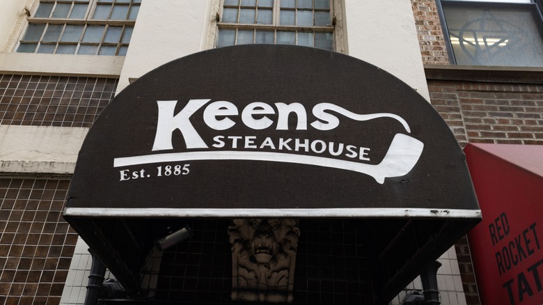 Keens Steakhouse awning