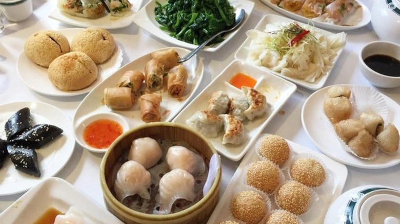 Dum sum spread at Hong Kong Lounge Bistro in San Francisco