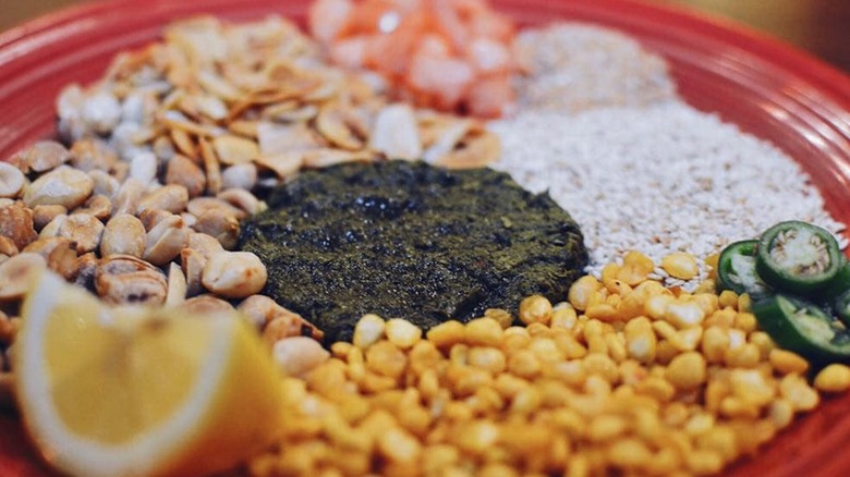 Tea leaf salad from Mandalay Burmese Restaurant in San Francisco