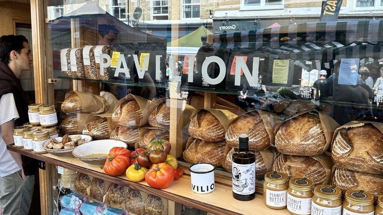 Pavilion bakery window