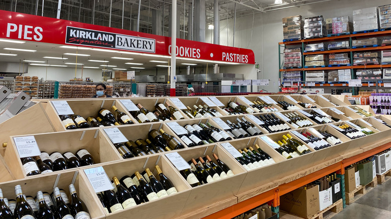Wine selection in Costco