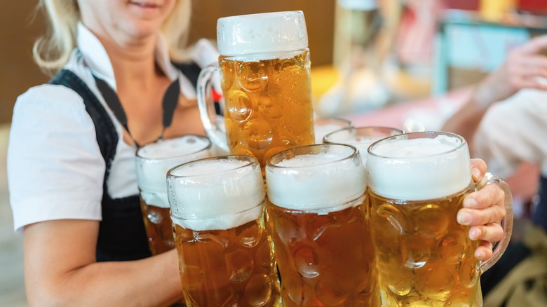 Giant mugs of beer