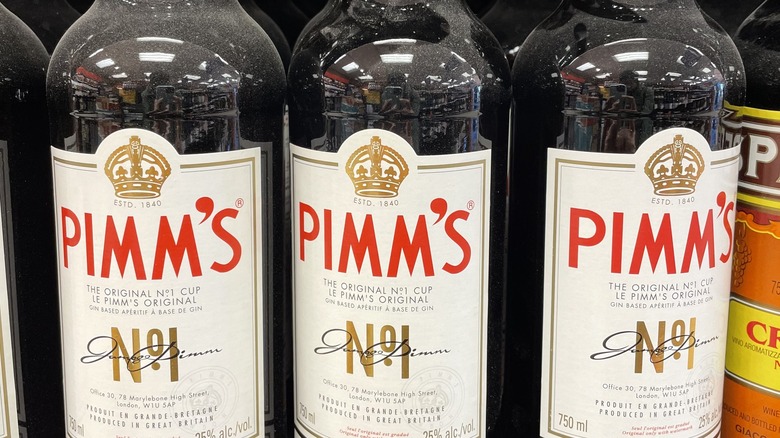 Bottles of Pimm's No. 1 drink