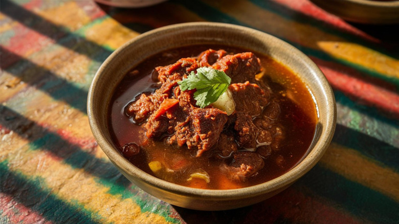 Bowl of sarena birria