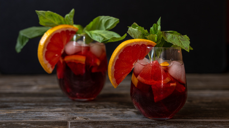 Two Glasses of Red Sangria