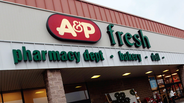 A&P store exterior and signage