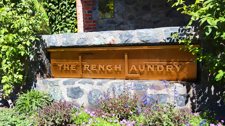 The French Laundry front sign