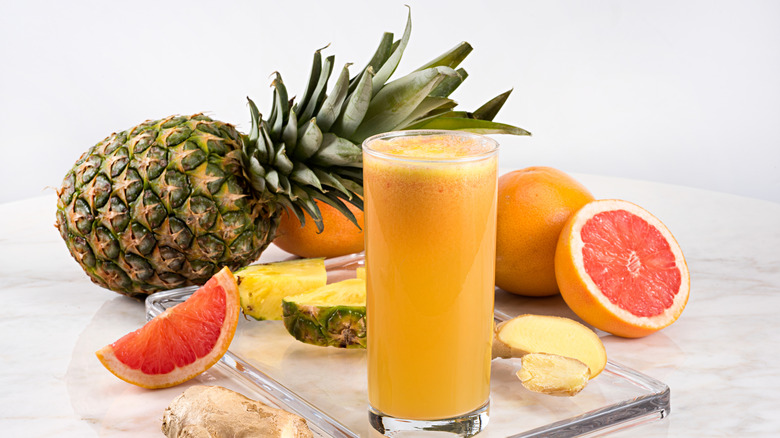 grapefruit and pineapple juice