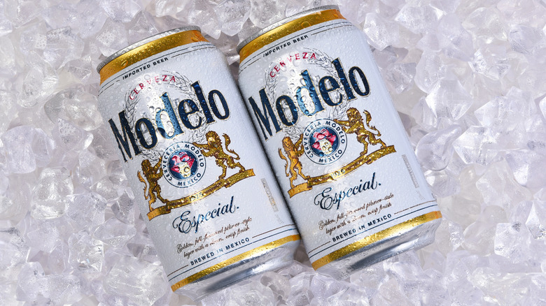 Ice cold Modelo beer