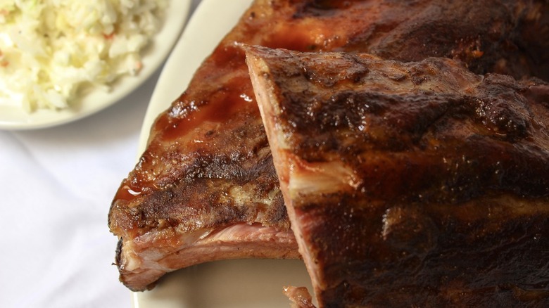 Barbecue ribs at Marlowe's Ribs & Restaurant in Memphis