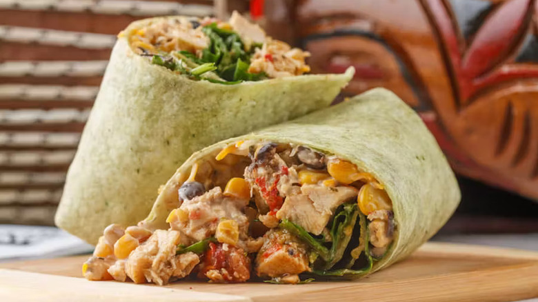 A chicken wrap from Smooth Living in Memphis