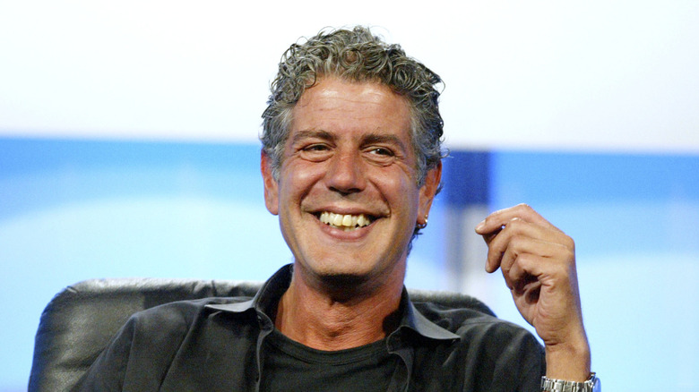 Anthony Bourdain smiling 