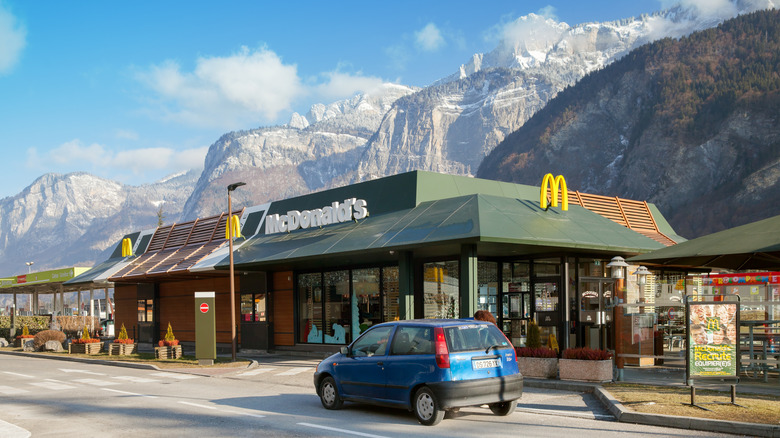 McDonald's in Sallanches in the French Alps