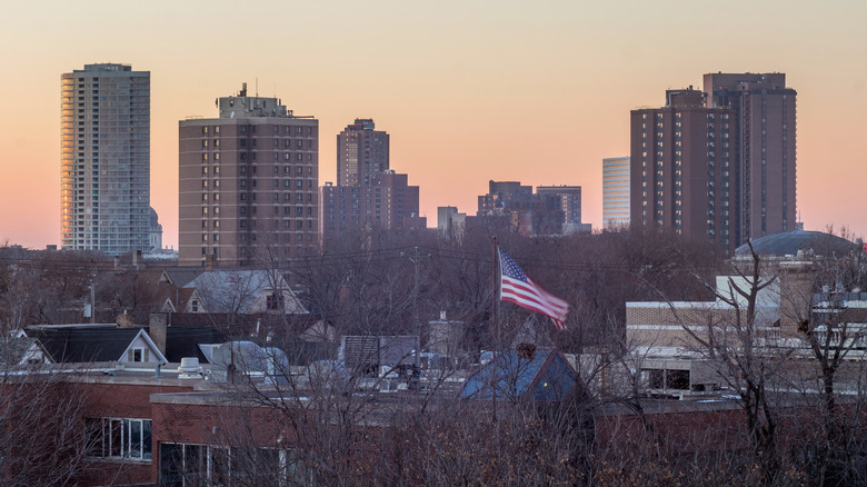 South Minneapolis skyline at dusk