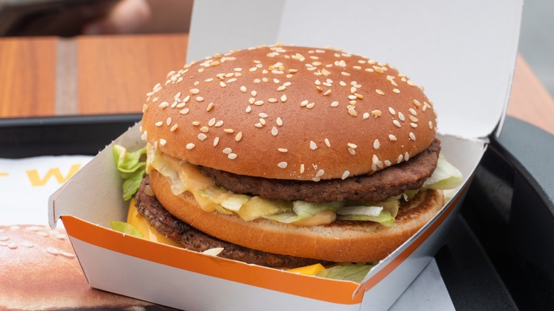 Big Mac within its packaging.