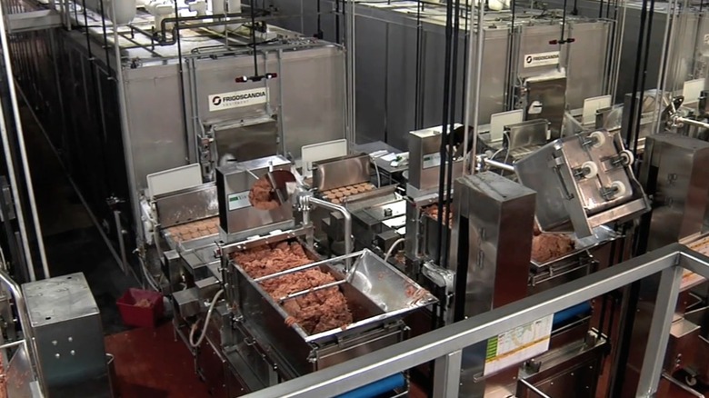 Lopez Foods patty manufacturing line.