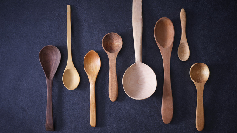 collection of wooden spoons