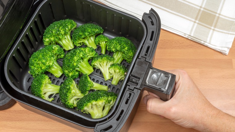 Broccoli in an air fryer