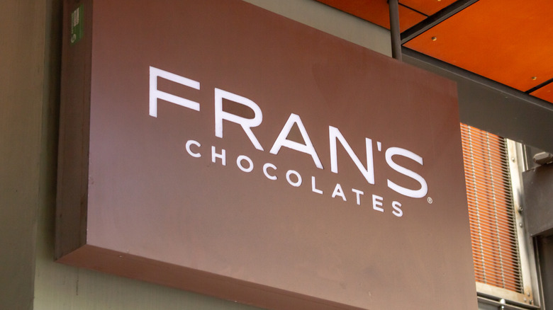 A sign for Fran's Chocolates