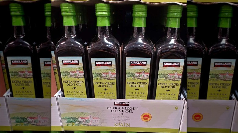 Kirkland Siurana olive oil bottles